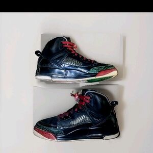 Kids Black and Red Sneakers